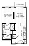 Aura on Lamar E1.2 Floor Plan